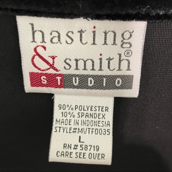 Hasting & Smith suede blazer type with attached camisole w/ sparkles size Large - Picture 5 of 6